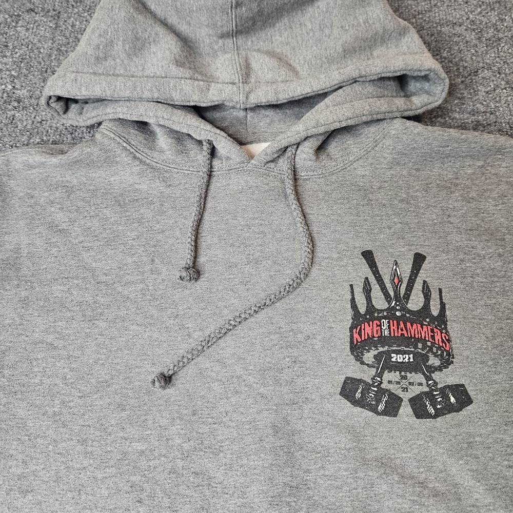 King Of The Hammers Troy Lee Design Hoodie 2021 Size Small Gray Off-road